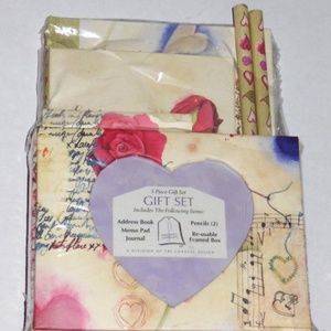 5 Pc Gift Set Heart Photo Frame Reusable Box